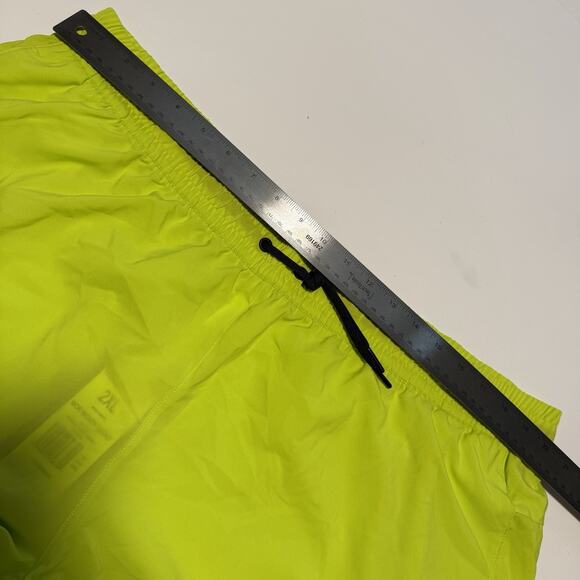 Reebok Shorts Workout Ready Men’s 2XL Acid Yellow Training Gym Quick Dry NWT $33 - Picture 8 of 11